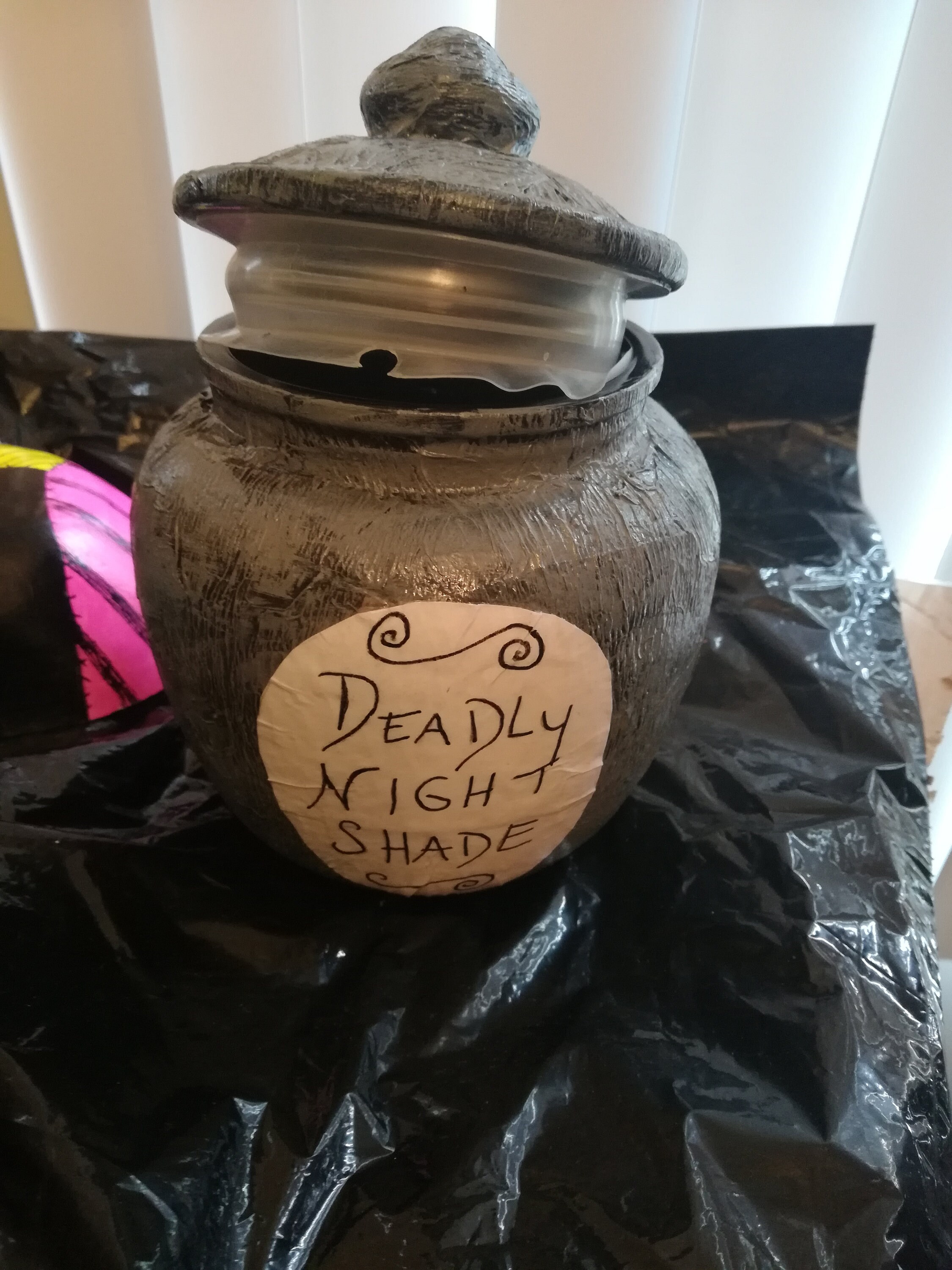 Deadly Nightshade Jar Sallys potion jar 7 inches | Etsy