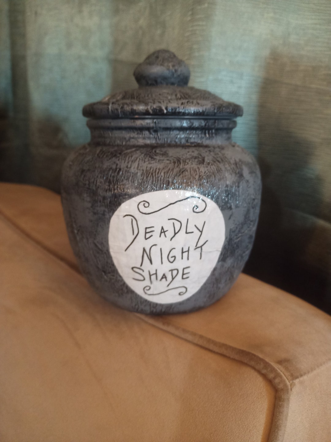 Deadly Nightshade Jar sallys Potion Jar 7 Inches - Etsy