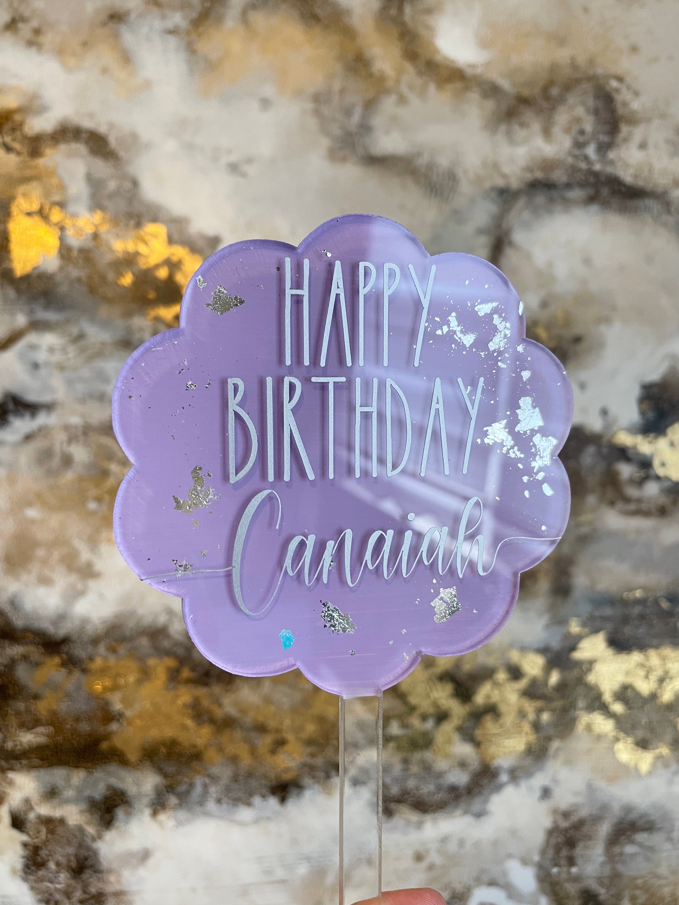 Custom Acrylic Cake Topper Personalized Acrylic Cake Topper Etsy