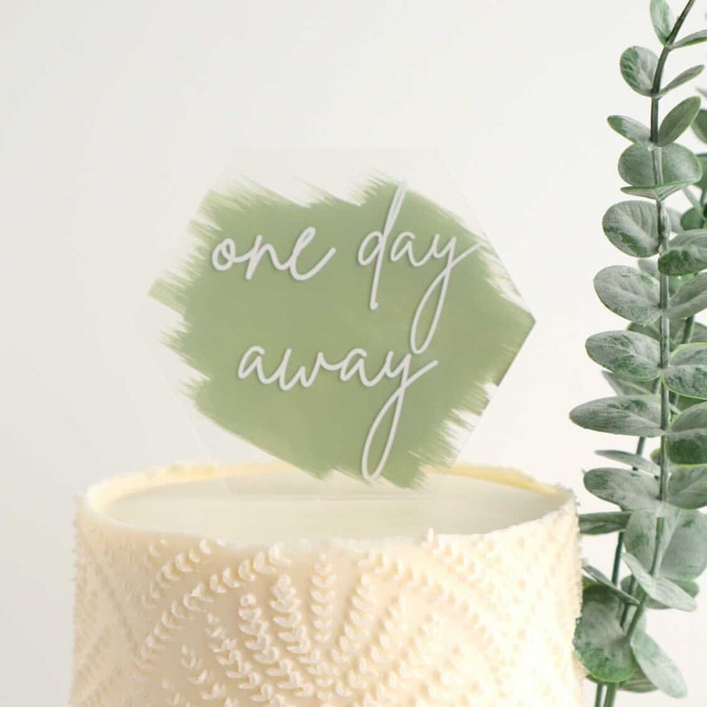 Custom Rehearsal Dinner Wedding Cake Topper Personalized Etsy