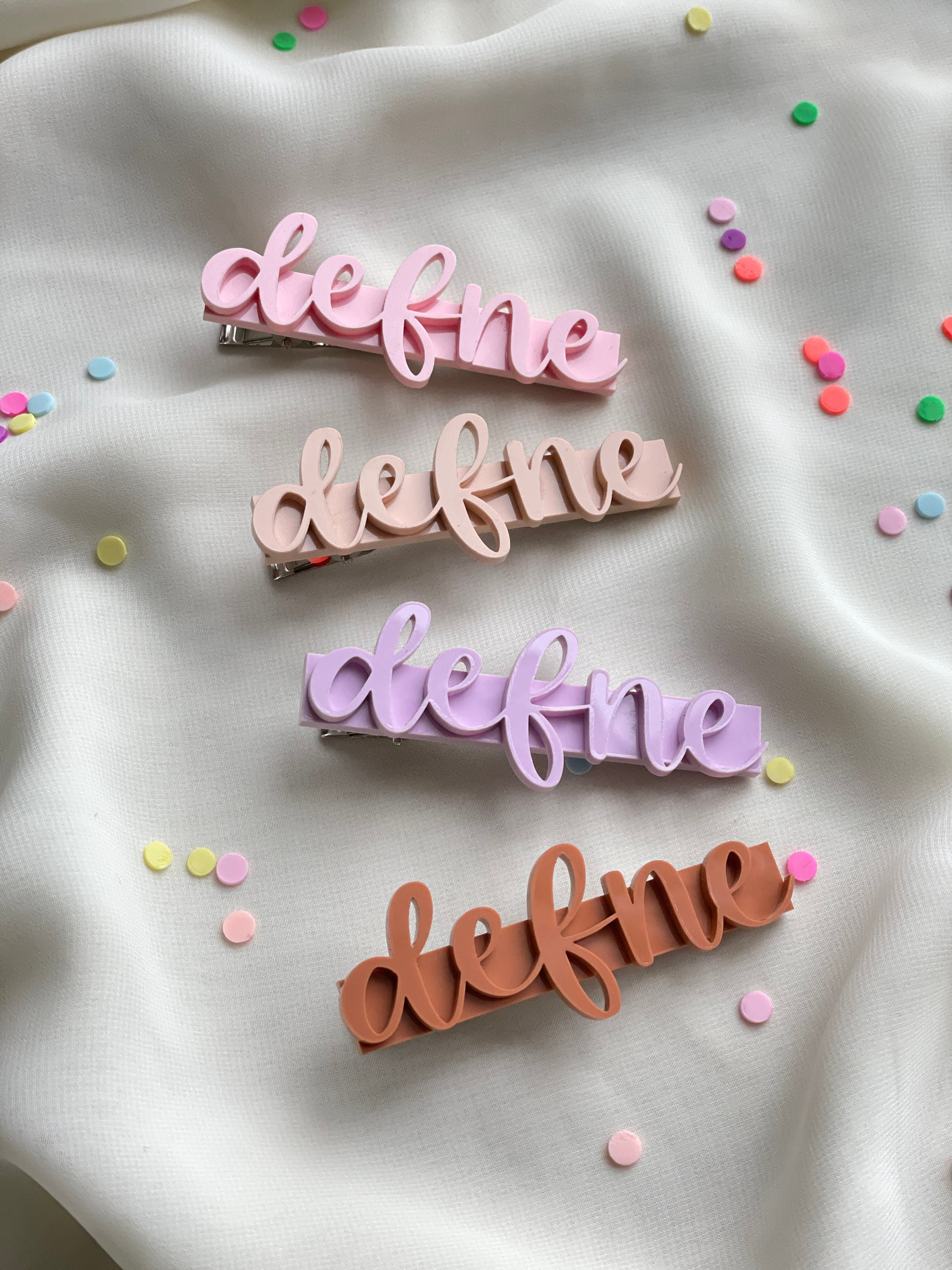 Personalized Name Hair Clip Custom Acrylic Girl Hair Clip Etsy