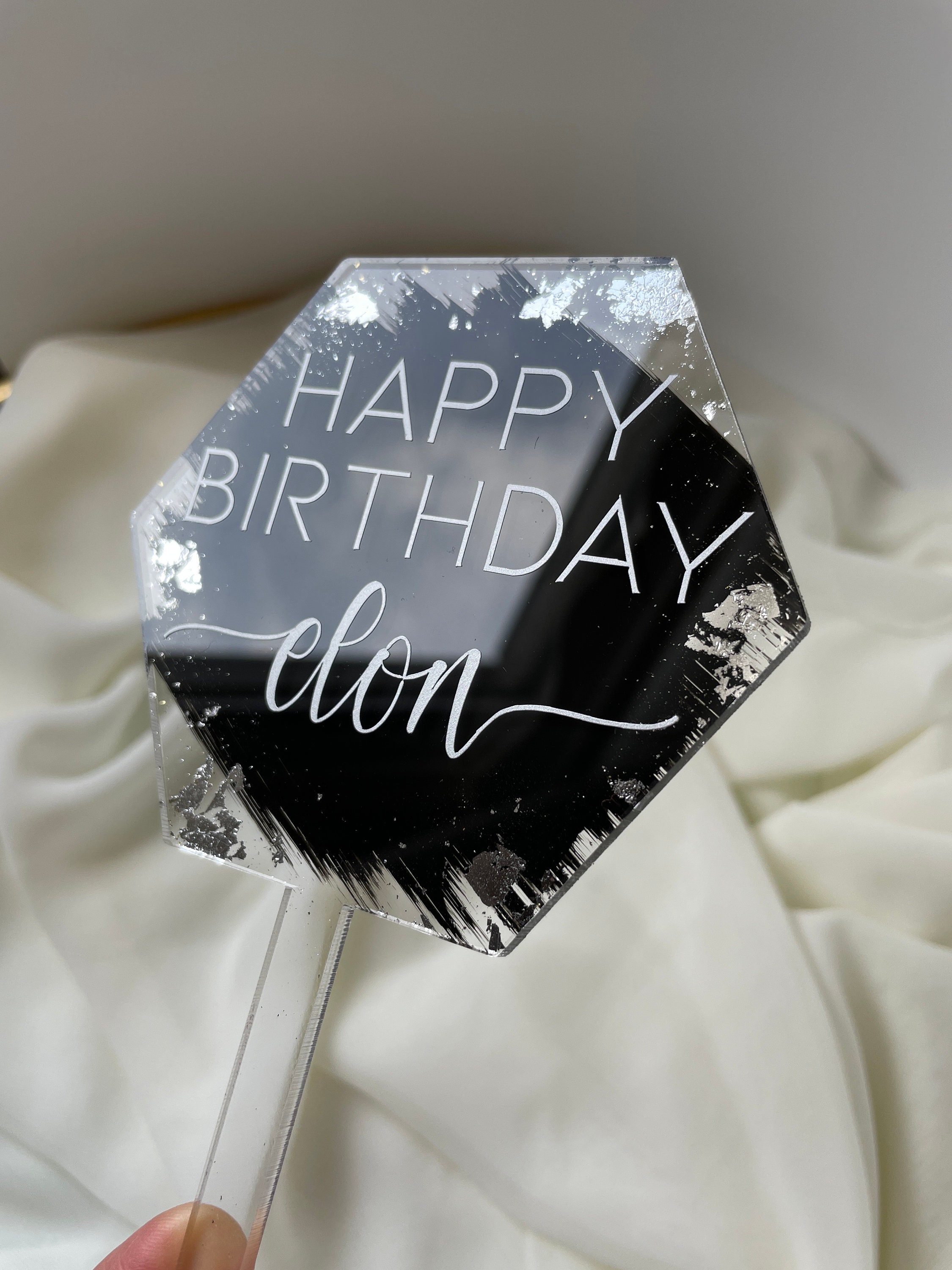 Custom Acrylic Cake Topper Personalized Acrylic Cake Topper Etsy