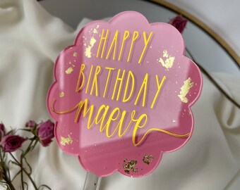 Custom Acrylic Cake Topper | Personalized Acrylic Cake Topper | Happy Birthday Cake Topper | Custom Cake Decoration | Custom Cake Topper