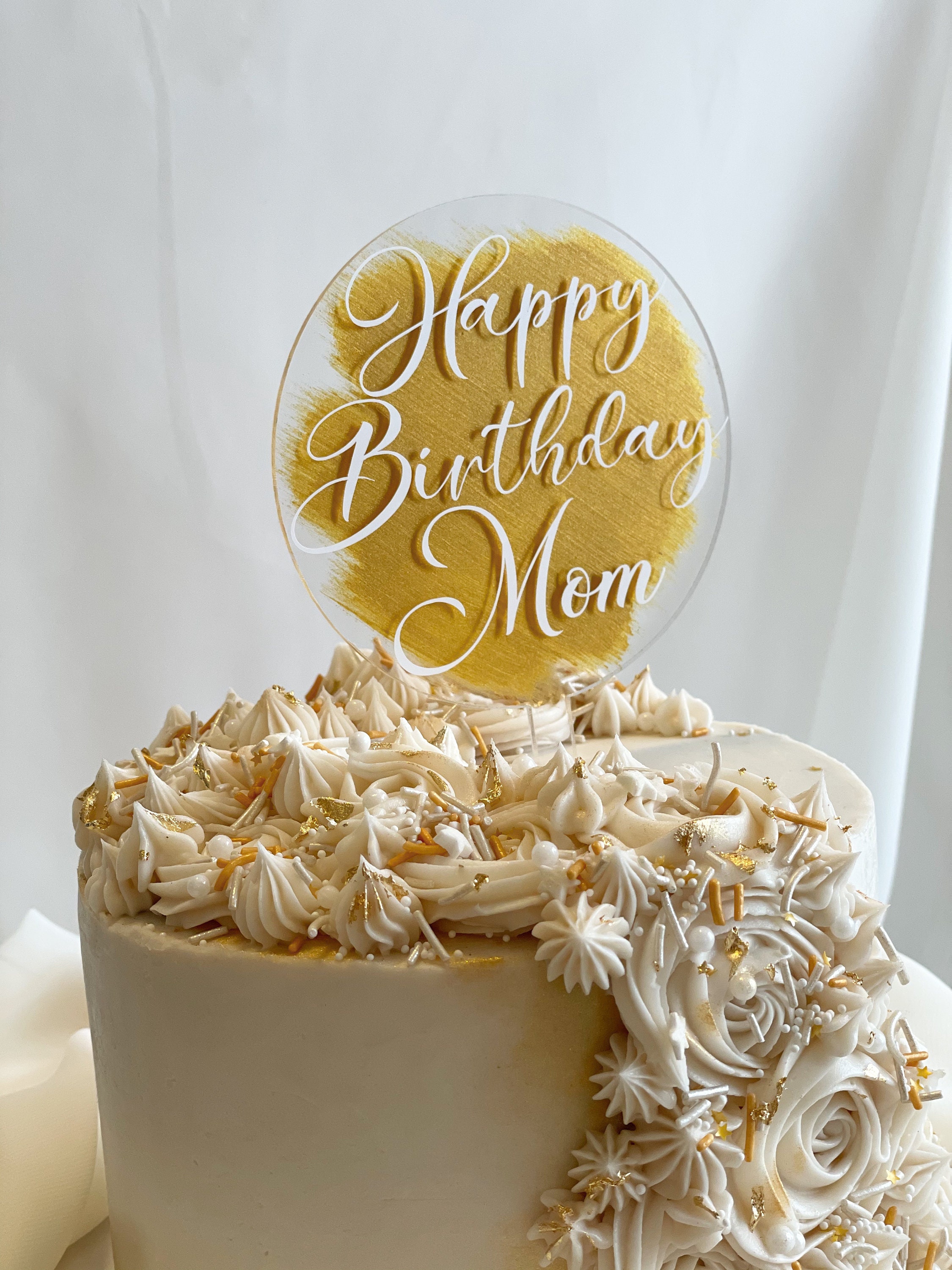 Custom Acrylic Cake Topper Personalized Acrylic Cake Topper Etsy