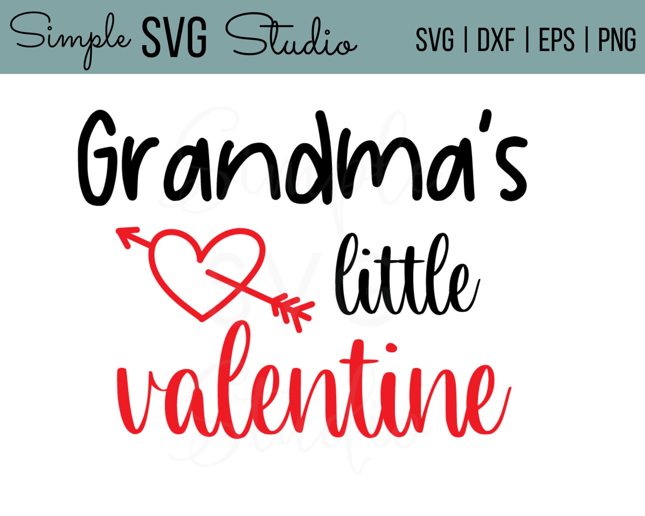 Download Valentine's Day SVG Grandma's Little Valentine SVG | Etsy