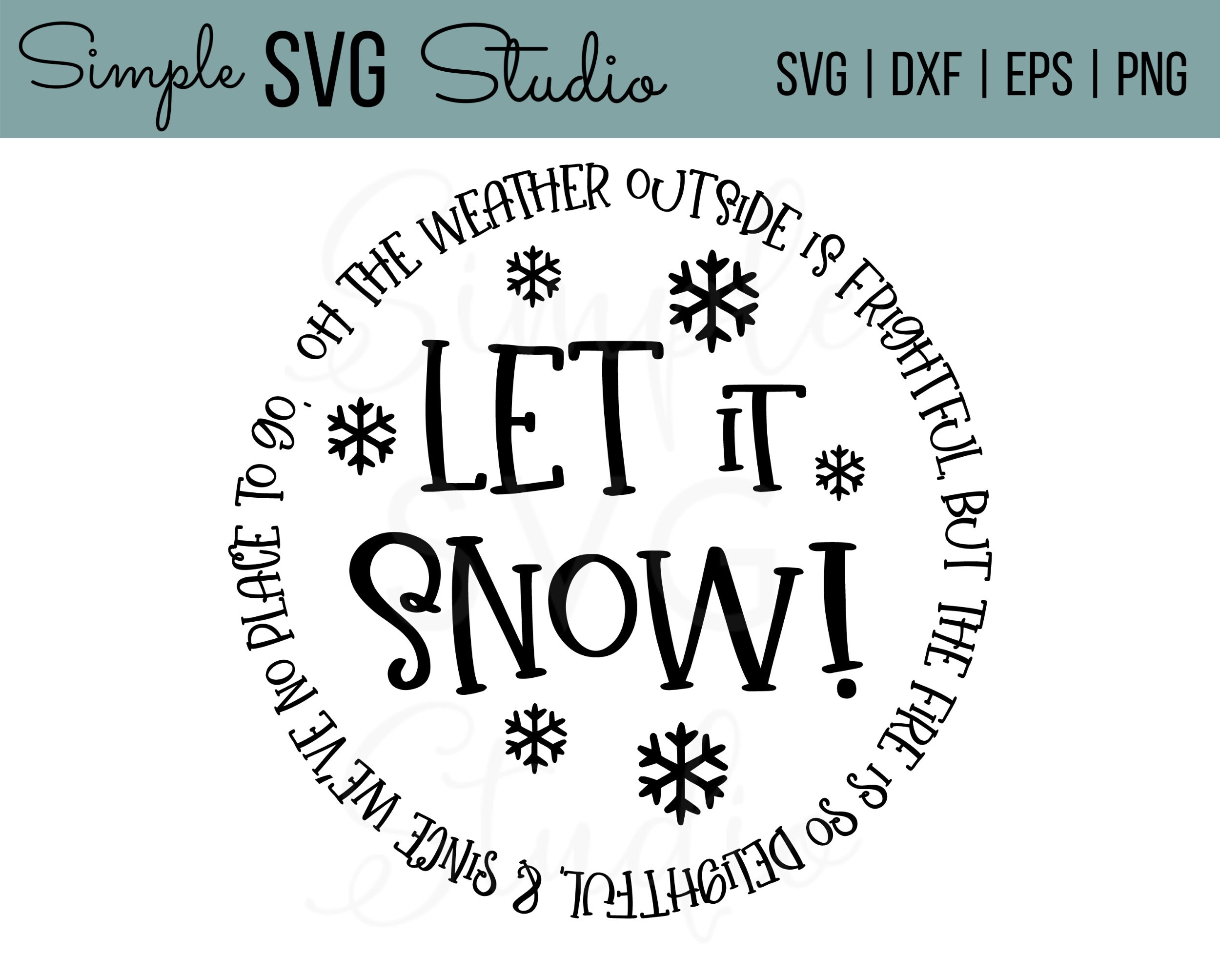 Download Let It Snow Svg Christmas Pillow Svg Farmhouse Christmas Etsy