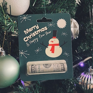 Christmas Money Card - Money Holder Card - Christmas Ornaments - Christmas Gift for Kids - Money Gift Holder - Cash Gift Ideas Christmas