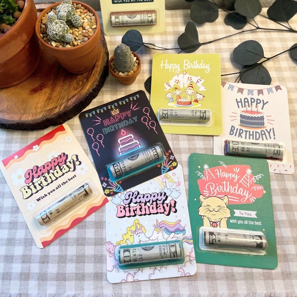 Funny Birthday Money Card Holder: Cash Gift Card