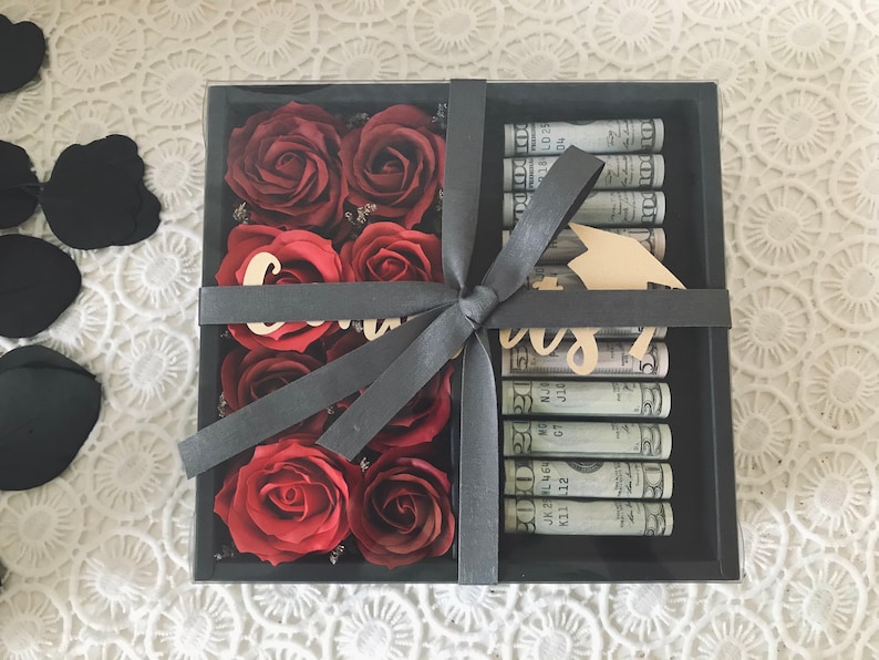 Personalized Money/cash Gift Box Flower Gift Box Etsy