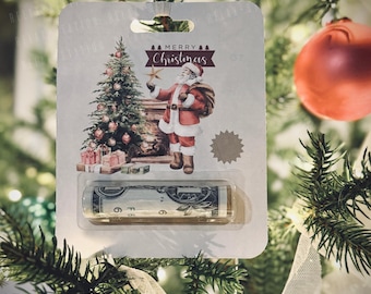 Christmas Money Card - Money Holder Card - Stocking Stuffer - Christmas Gift for Kids - Money Gift Holder - Christmas Ornaments
