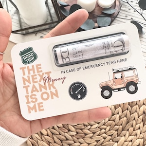 Gas Money Holder Card/Personalized Gas Money Card/Cash Card/Gift for Teens/Gift Card Holder/Road Trip Fund/unique gifts for him/New Car Gift