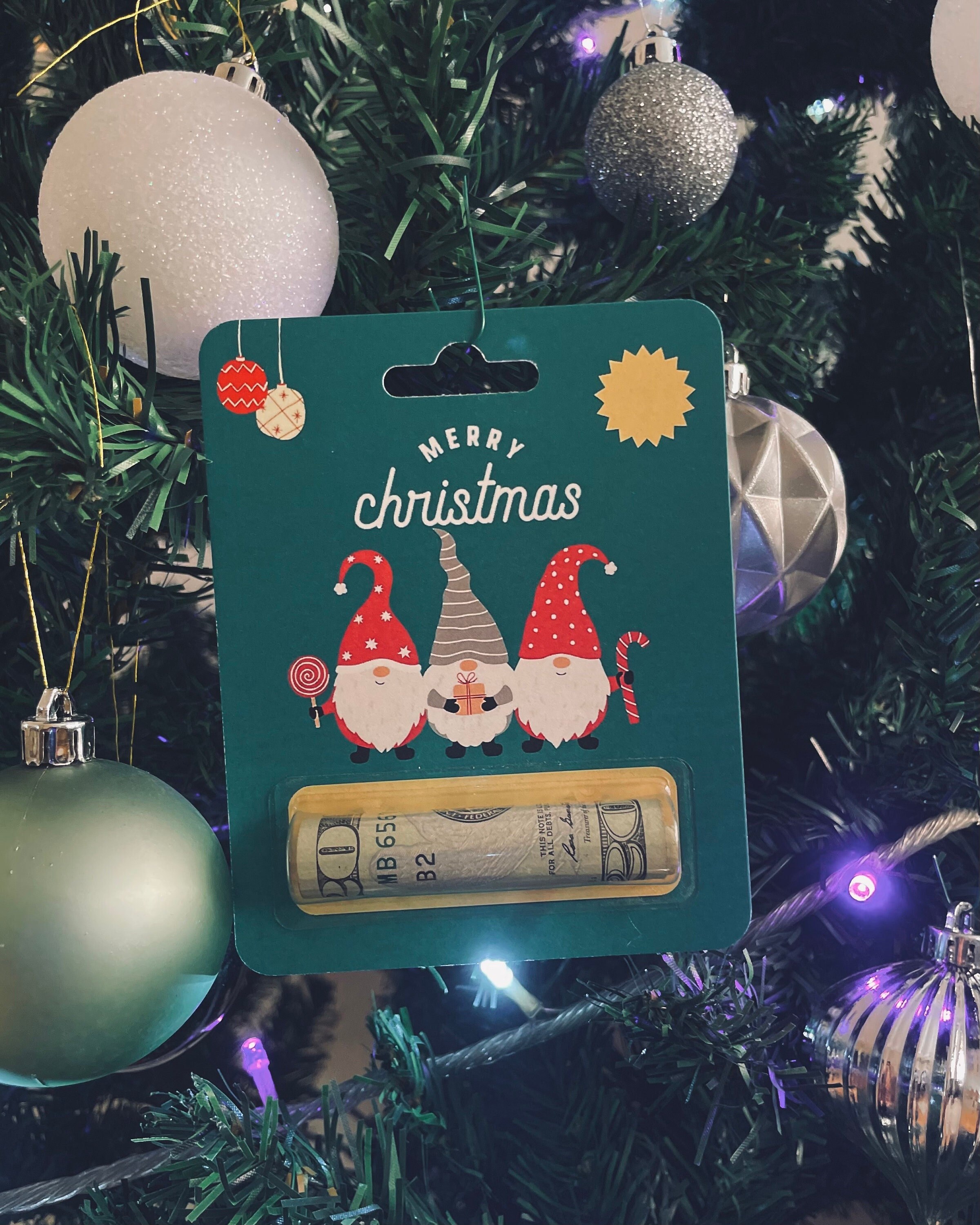 Merry Christmas Money Holder Cards Cartoon For Cash Gift Xmas Gifts And