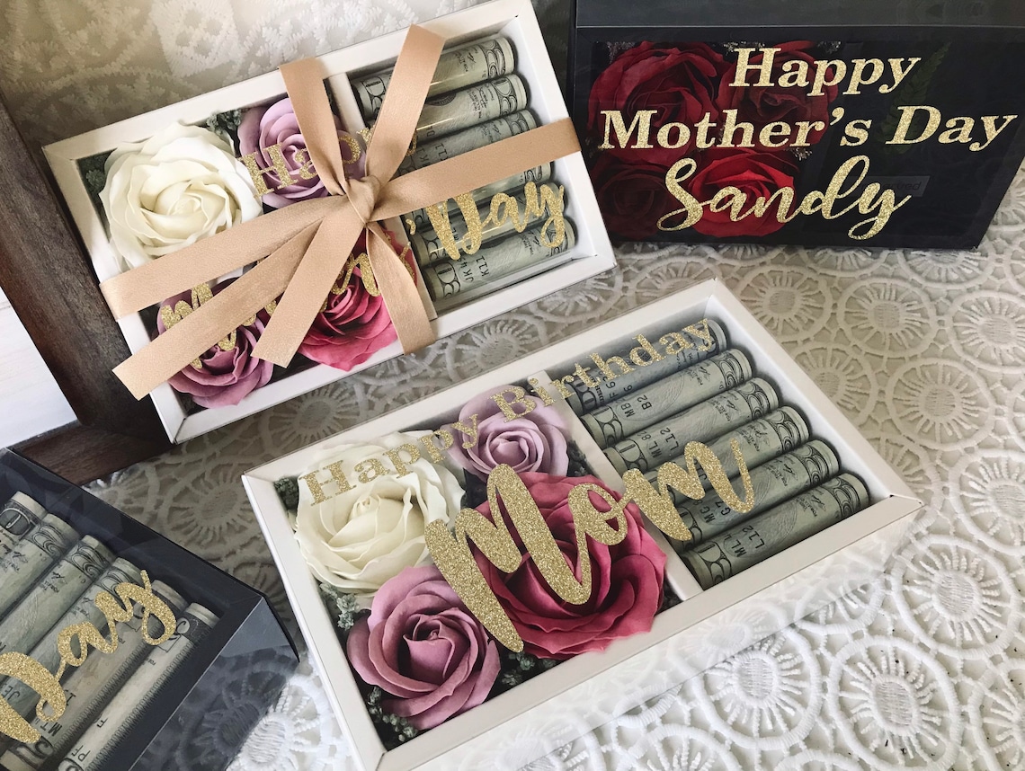 Personalized Money/Cash Gift Box Flower Gift Box Etsy