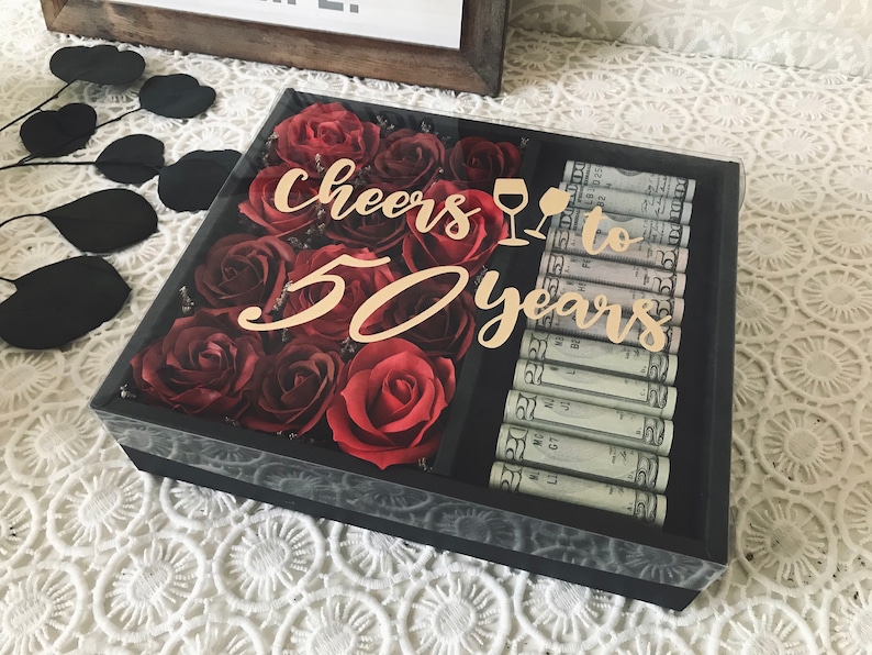 Personalized Money/cash Gift Box Flower Gift Box Etsy