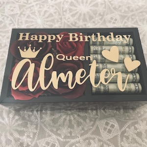 Money Box/Personalized Gifts/Gift Box /Wedding Cash Gift/Graduation Gifts/Cash Box/Birthday Gift/Gifts/Birthday Gifts For Her/Money Gift Box