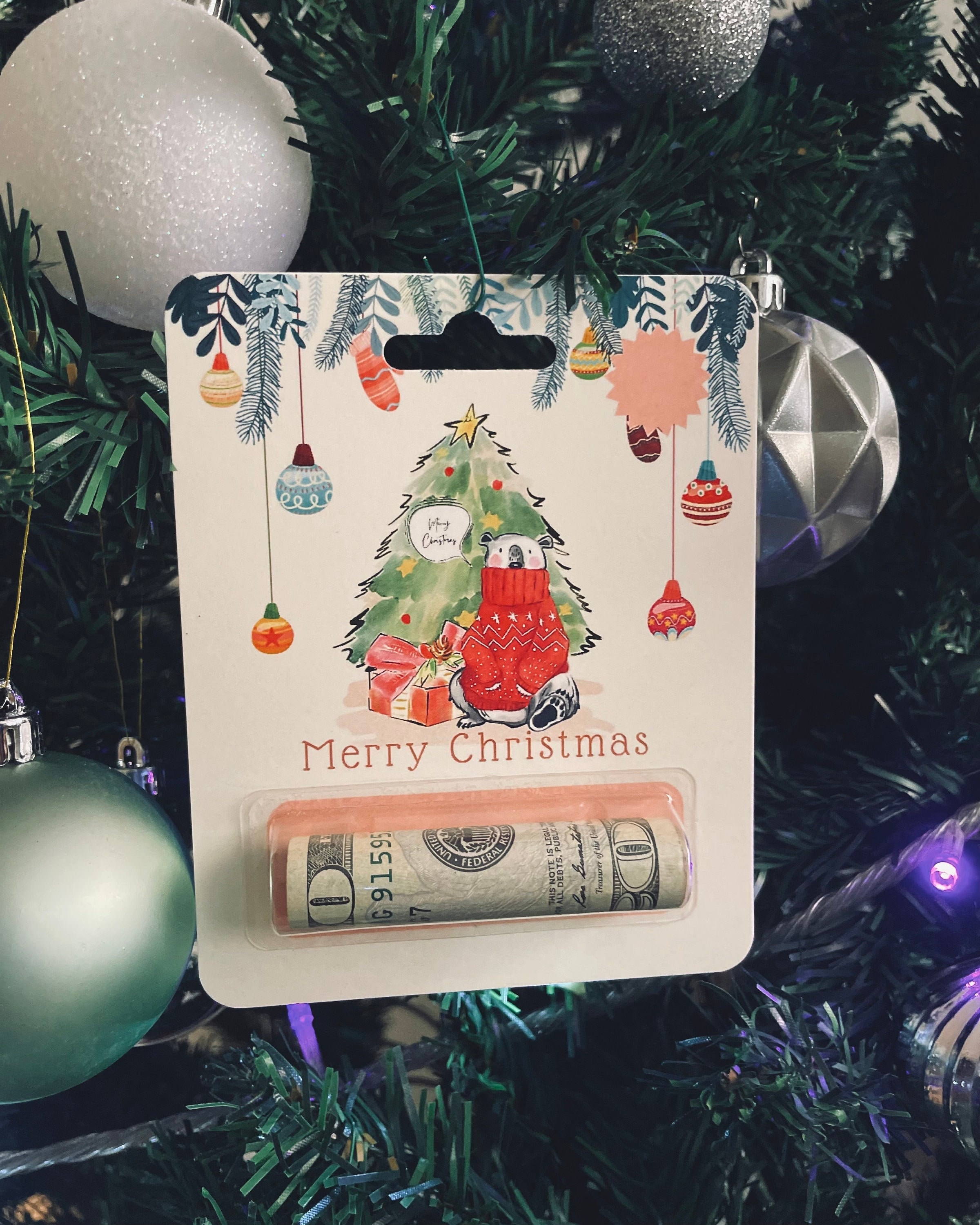 Personalized Christmas Gas Money Holder, Cash Envelope, Family Christmas  Gift, Stocking Stuffer, Unique Christmas Money Card 