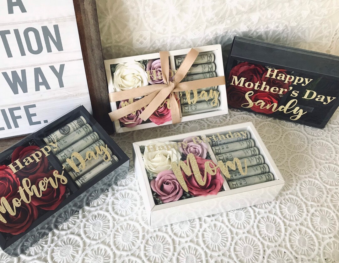 Personalized Money Gift Box Flower Gift Box Personalized Gift Box