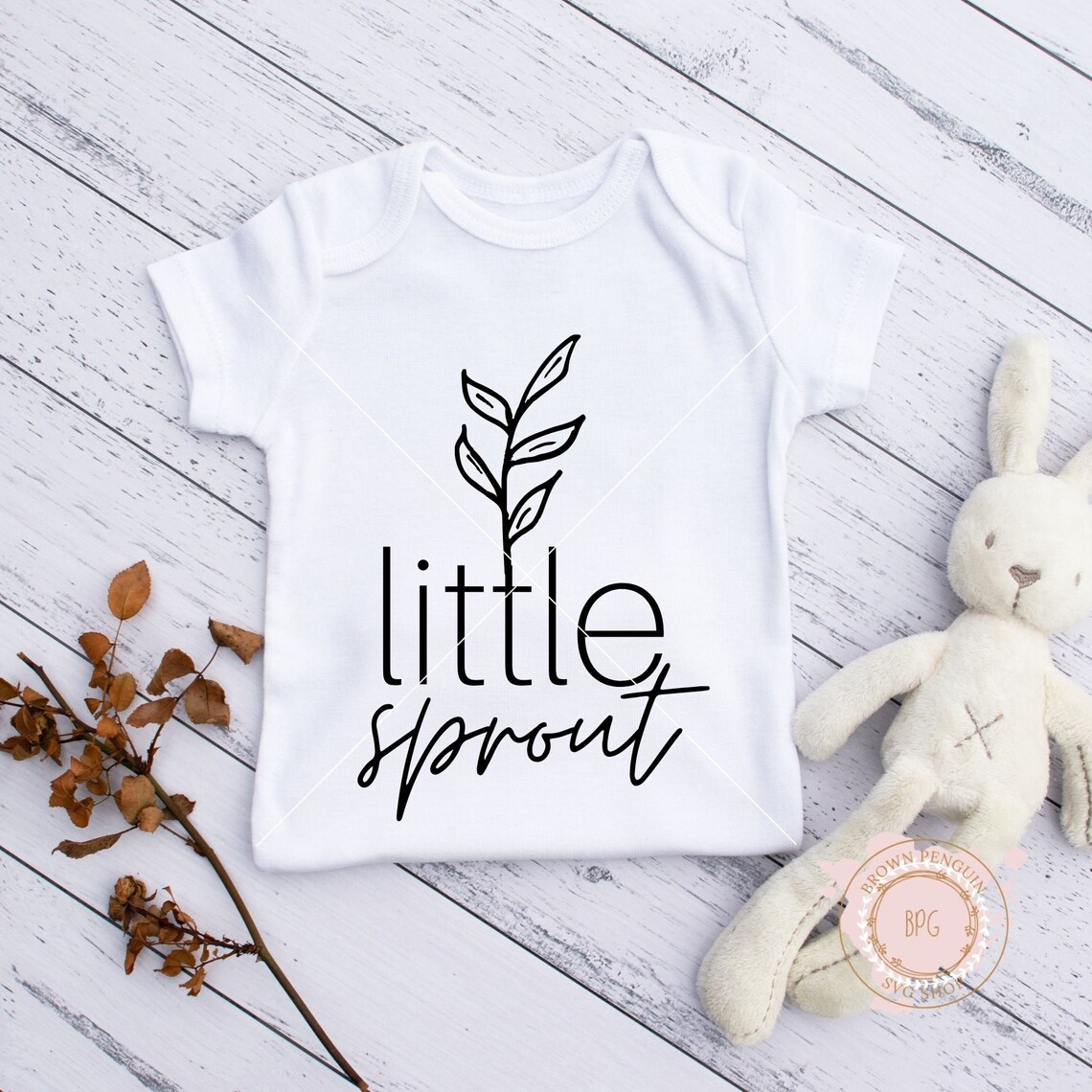 Little Sprout Svgnewborn Onesie Saying Svgspring Infant - Etsy