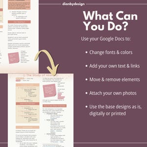Digital Study Notes Template Editable | Ready-to-use Digital Google ...