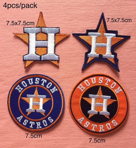 Houston Astros patches logo iron on sewing on clothes Etsy