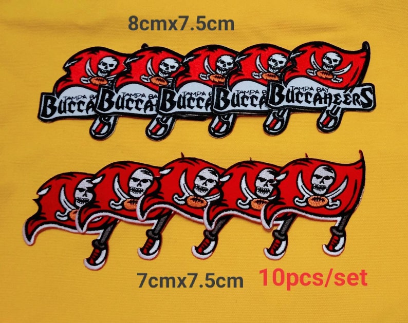 Tampa Bay Buccaneers patches logo iron on sewing on clothes