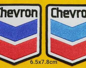 Vintage Patch Chevron Oil Gas felt sew on free shipping Vintage Patch Chevron Oil Gas felt sew on free shipping