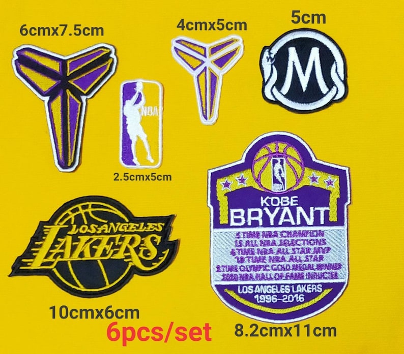 Los Angeles Lakers patches logo iron on sewing on clothes