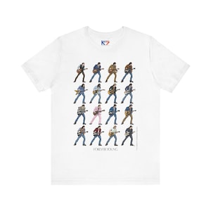 Evolution of NEIL YOUNG - Forever Young - Unisex Short Sleeve Tee