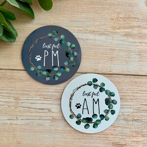 Pet Feeding Reminder Magnet, Reversible Tracker