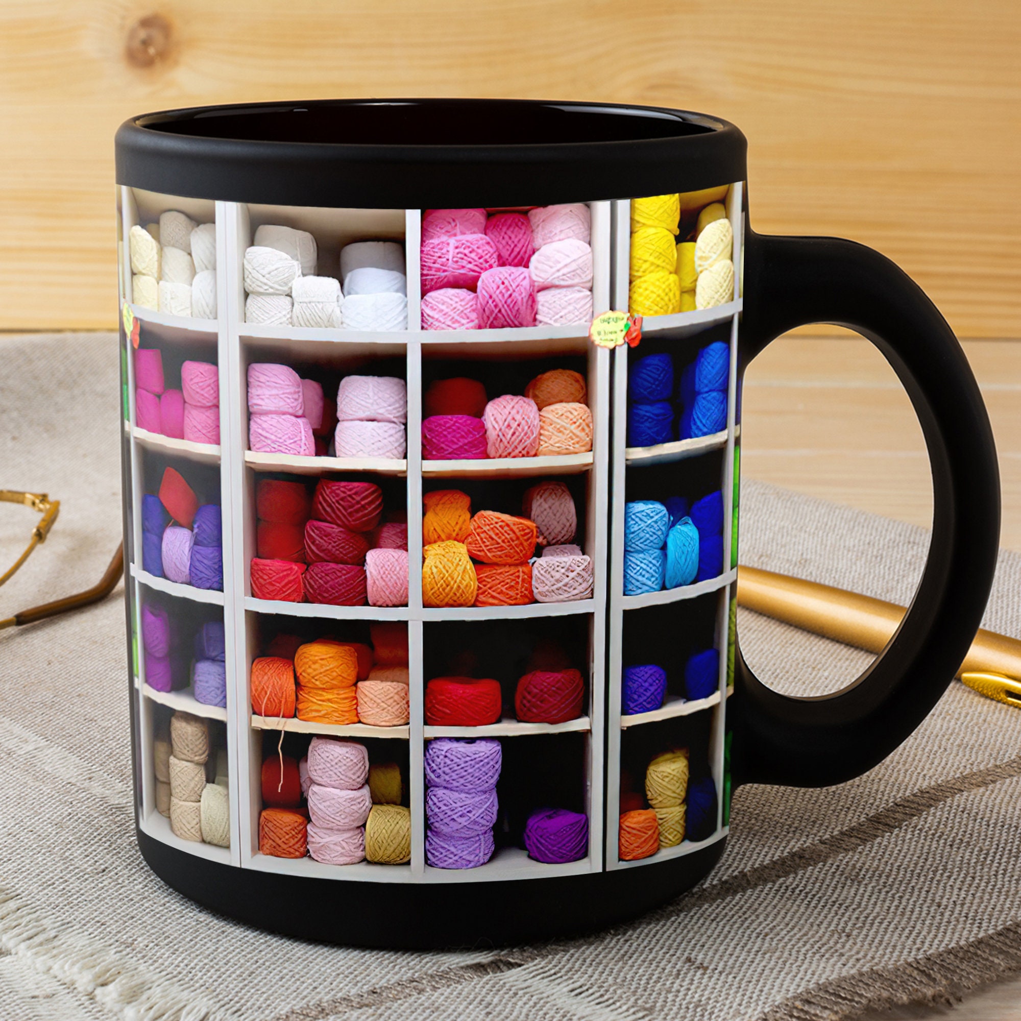 Crochet And Knitting Mug Crochet Mug Gift For Knitter Etsy