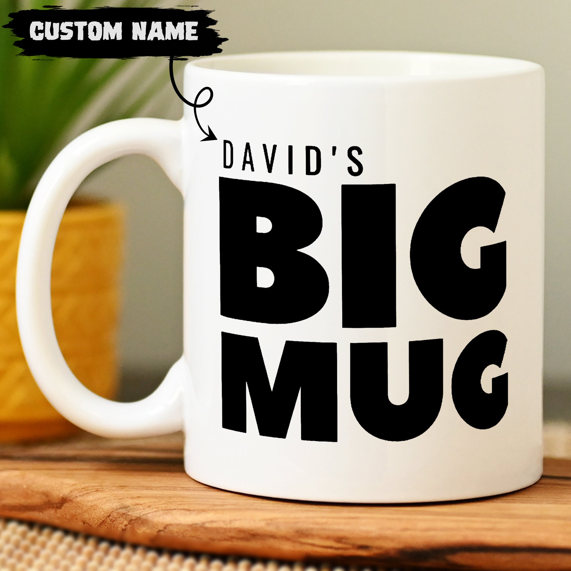 Personalised BIG Mug BIG ONE Mug Huge Mug Jumbo Mug Large Etsy