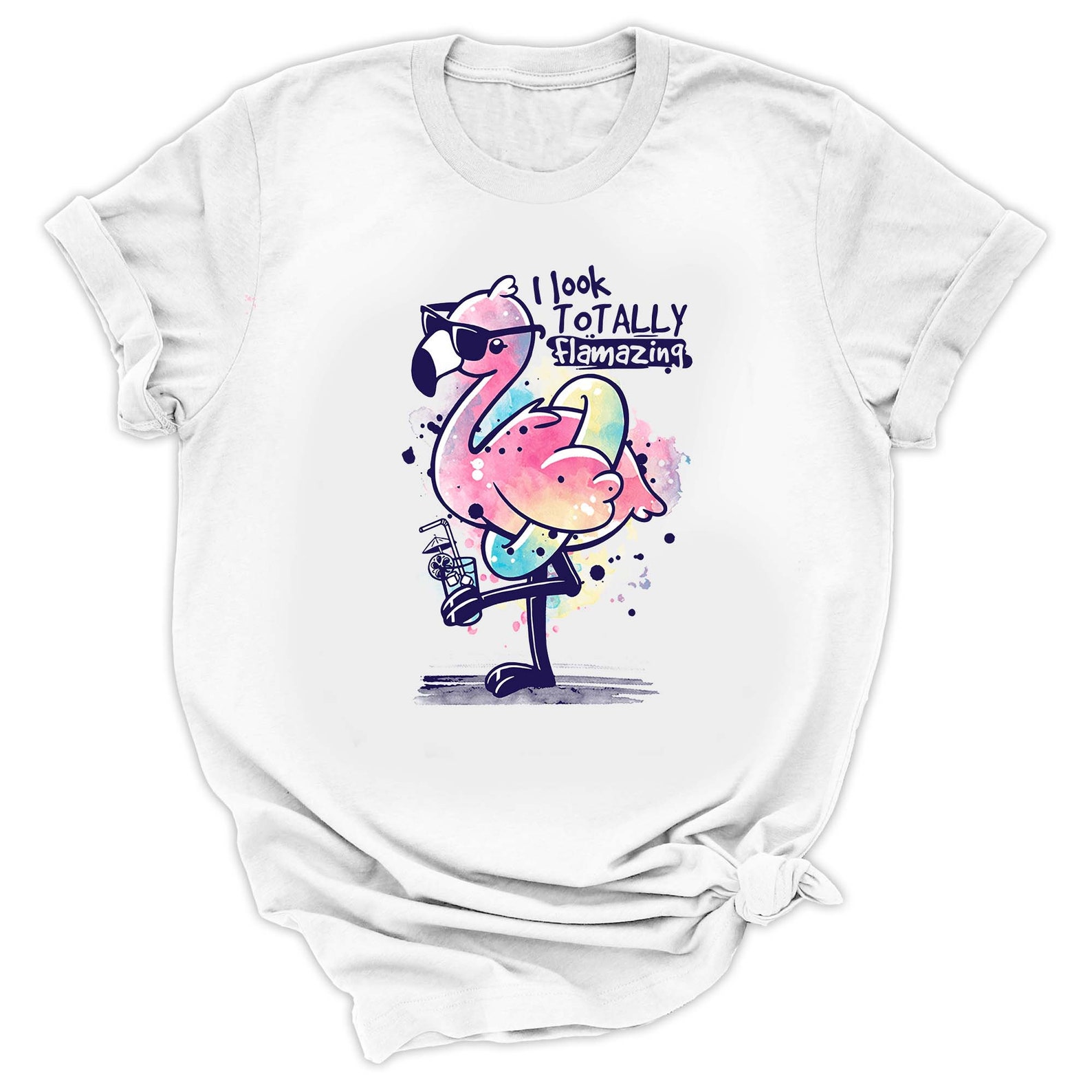 I Look Totally Flamazing Shirt Flamingo Shirt Funny Flamingo Etsy