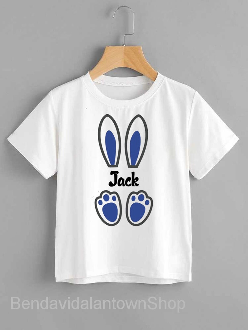 T shirt Gift Funny T shirt Family T shirt Personalised Easter Bunny Shirt Easter Boy Gift for Son Gift from Mom Cute t shirt