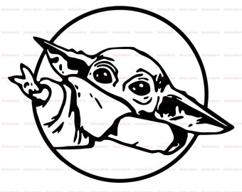 Download Baby Yoda Svg Etsy PSD Mockup Templates