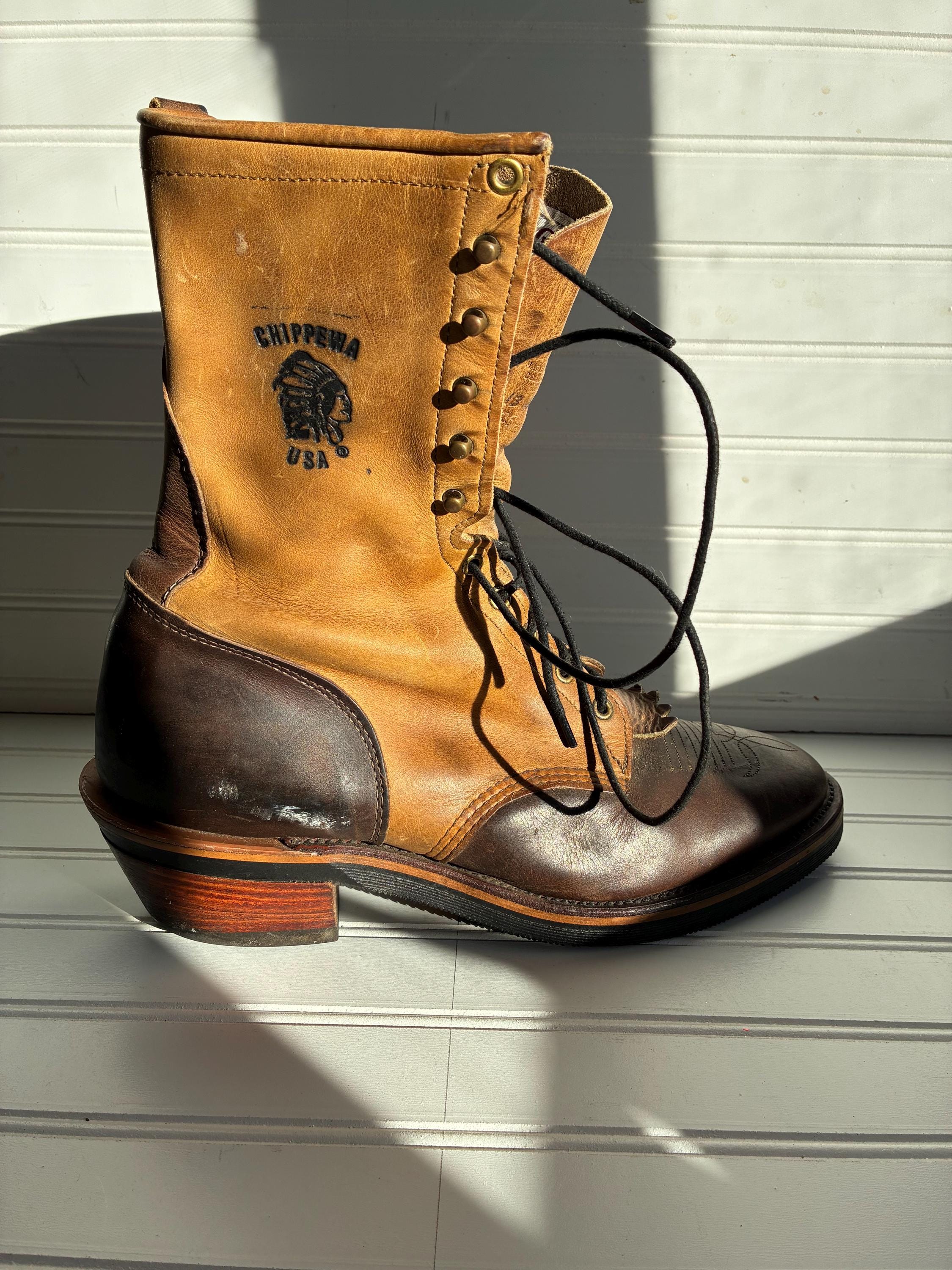 Vintage Chippewa Boots - Etsy