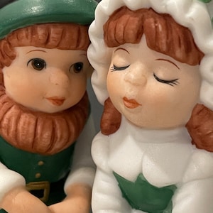 Geo Z Lefton Music Box Irish Couple/1998 Little Bit of Luck