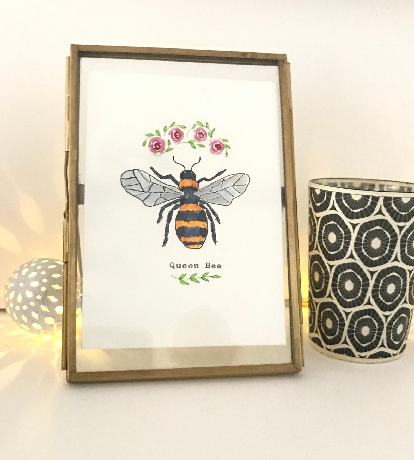 Brass and Glass Standing Photo Frame. 6inchesx4inches artwork Etsy