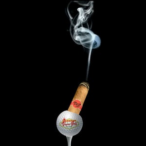 Golf Ball Cigar Holder-Golf Gift Stogie Cigar Holder-Funny Golf Gifts-Golf Gifts For Dad-Golf gift for the golfer that has everything