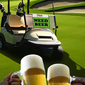 Zabawny ręcznik golfowy - POTRZEBUJESZ ręcznika GOLFOWEGO BEER - ręcznik golfowy Beer Me - darmowa gra w żetony piwne w zestawie - zabawny prezent golfowy - najlepszy prezent golfowy dla taty!