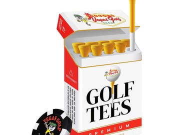 Vegas Golf Cigarette Tees With Free Poker Chip Ball Marker!