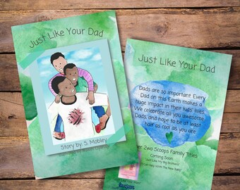 Just Like Your Dad | Children's Book | toddler book | Father's Day Gift | BoyDad | Daddys Girl | DIY Dad | GirlDad | Easy Reader | New Dad