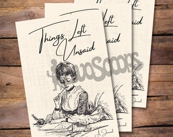 Things Left Unsaid | Blank Lined Journal | Vent Journal | Vintage Journal | Vintage Writing | Therapy | Vintage Notebook | Stocking Stuffer