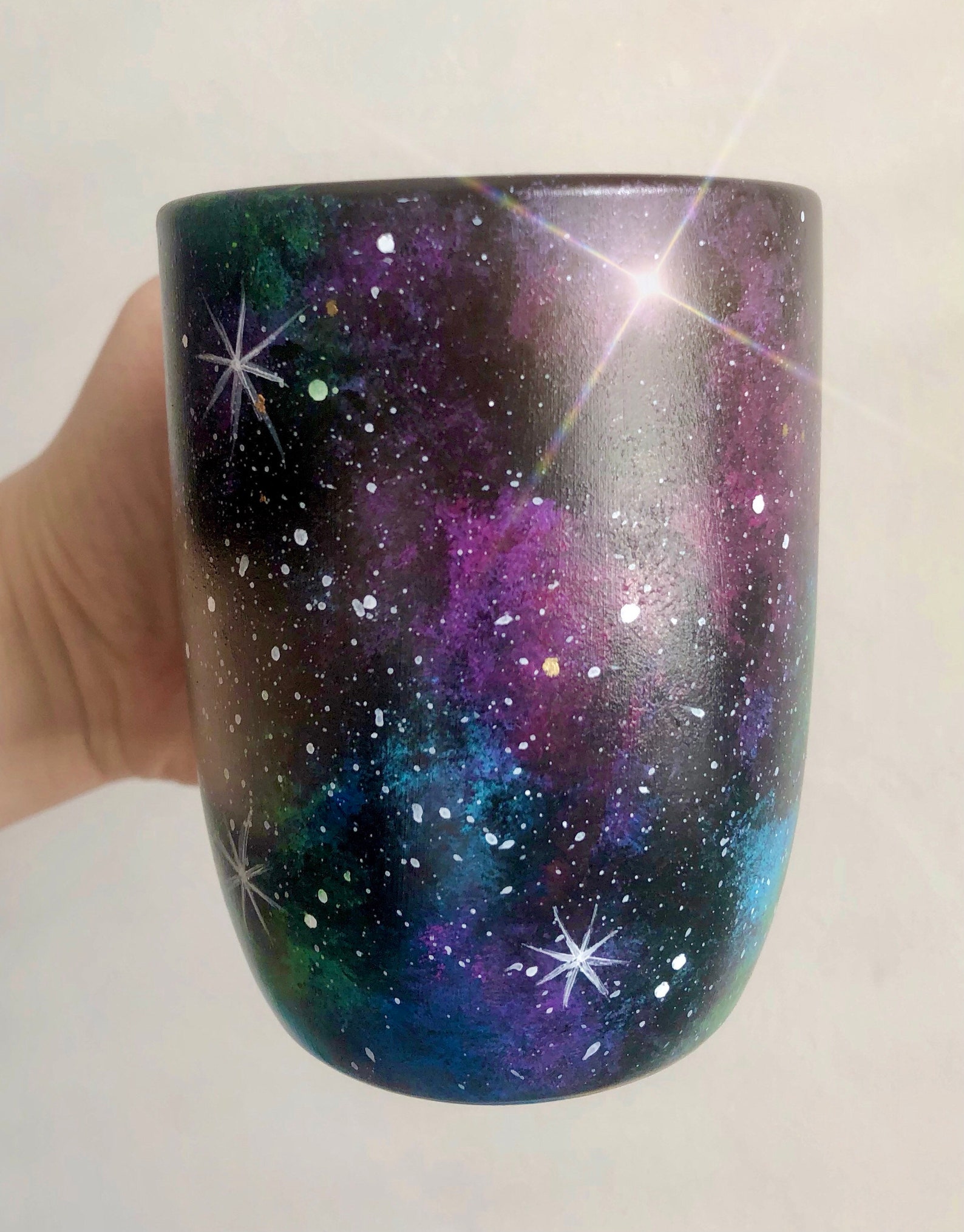 Galaxy 12oz. Mugs Celestial Mug Custom Galaxy Hand Etsy