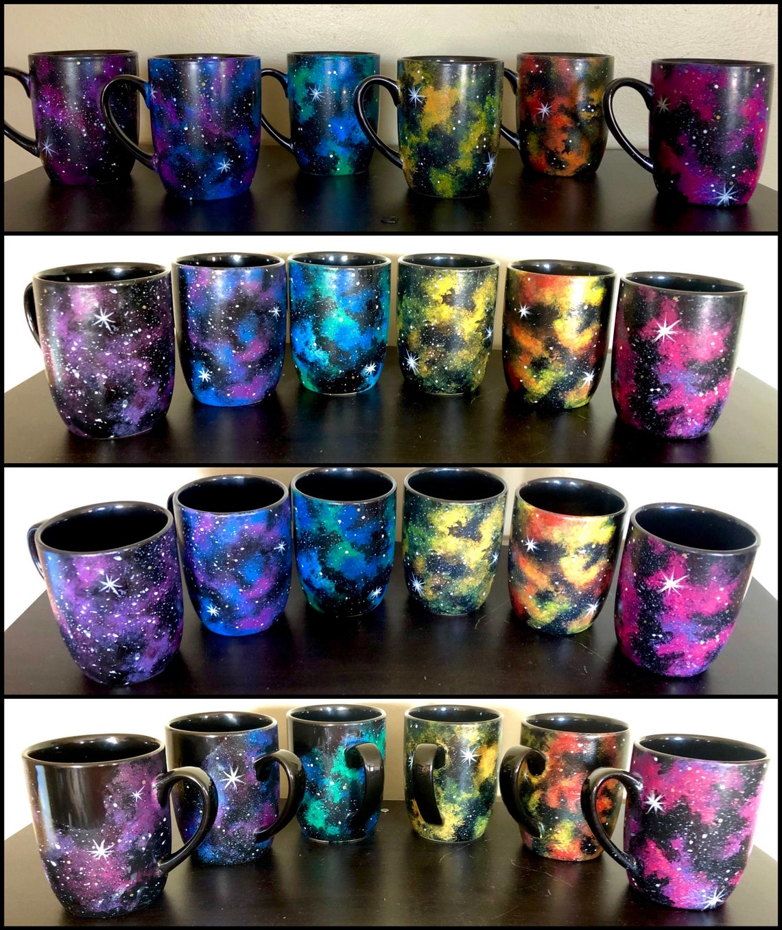 Galaxy 12oz. Mugs Celestial Mug Custom Galaxy Hand Painted Etsy