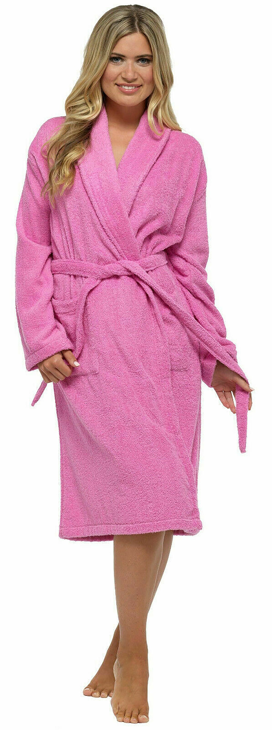 Ladies Luxury Pure Cotton Towelling Gowns Robes Wraps. Size Etsy