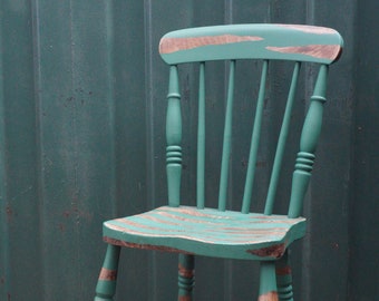 Zebra Print Painted Chair Painted to Order