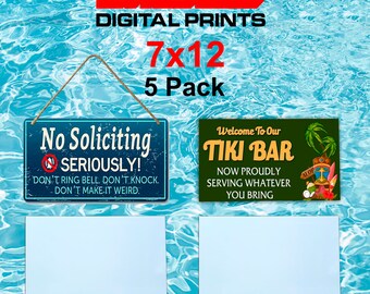 10 Pack - 8x12 Inch Aluminum Parking Sign Blanks For Sublimation (0.032" Thick, No Holes)