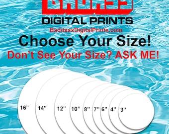 10 Pack 8&quot; Round Aluminum Sublimation Photography Blank .026&quot; Thick