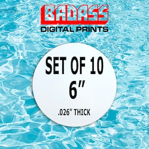 6&quot; Circle Aluminum Sublimation Photography Blanks -10 Pcs