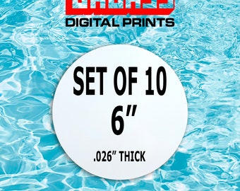 6&quot; Circle Aluminum Sublimation Photography Blanks -10 Pcs